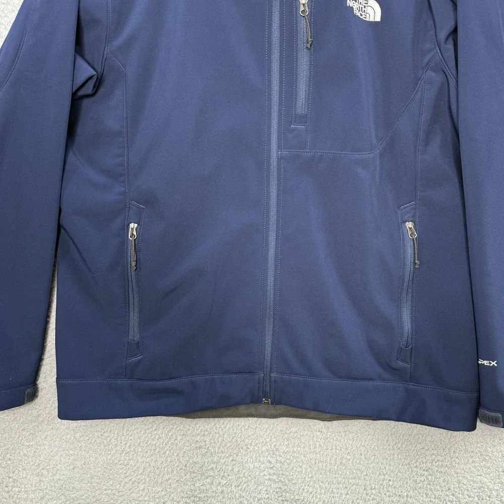The North Face NF Apex Bionic 3 Windwall Softshell Jacket Men's XL Navy‎ Blue